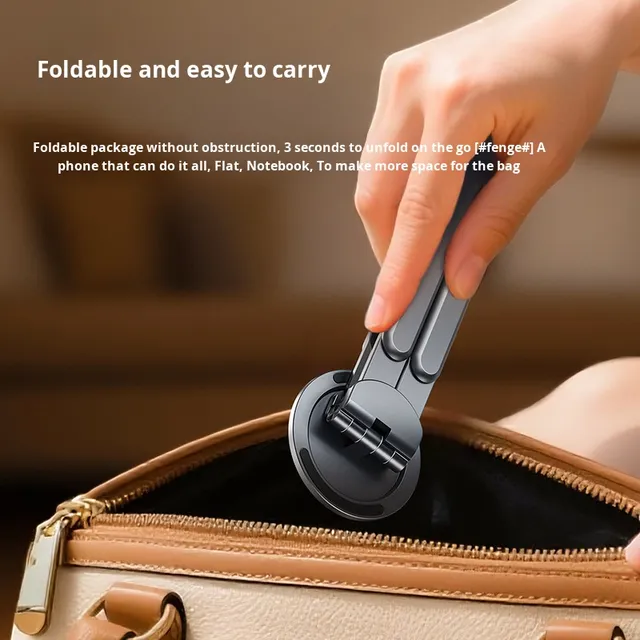 Portable Folding Ergonomic Height Adjustable Multi-functional iPad Compatible 3 1 Magnetic Aluminum Alloy Laptop Stand