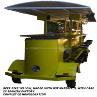 Fabricante Español de Bicicletas de Cerveza Móviles, Bicicleta Eléctrica de Pedales para Fiestas, Camión de Comida y Cerveza, Carrito de Bebidas para Viajes