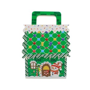 Party <b>gift</b> <b>box</b>, candy biscuit, donut <b>box</b>, <b>Christmas</b> party paper <b>box</b> with handle, customizable according to needs - Product Image 6