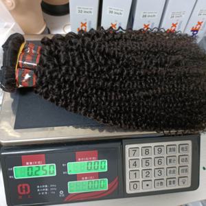 Letsfly Kinky Curly & Deep Curly, mèches de cheveux 100% humains, 22 pouces, 50 grammes, trame de cheveux 100% humains, 20 pièces, vente en gros, direct usine - Product Image 3