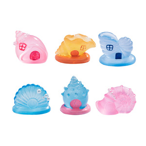 Decoraciones de casa de conchas marinas en miniatura de resina con luces para acuario, estilo de dibujos animados - Product Image 4