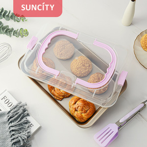 Suncity Rectangle Cake Pan With Lid Non Stick Baking Dish For Home Oven Use - Product Image 3