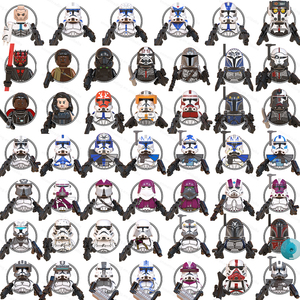 Vente flash - Clone Trooper Rex Cody <span class=keywords><strong>Hunter</strong></span> Jesse Warsly Darth Maul 501st Space Wars Minifigs Action Building Blocks Jouets pour enfants - Product Image 1
