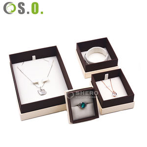 Boîte en papier personnalisée pour bijoux d'usine, coffret luxueux pour collier et boucles d'oreilles, boîte cadeau personnalisée avec logo pour pendentif et boucles d'oreilles avec nœud - Product Image 6