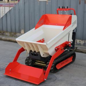 Mini Mixer Beton Self-Loading Dumper Crawler <span class=keywords><strong>Loader</strong></span> Bermesin <span class=keywords><strong>Diesel</strong></span>/Bensin <span class=keywords><strong>Skid</strong></span> Steer Track Moving Tread Small Dump Bucket - Product Image 6