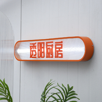 Le fabricant fournit des panneaux d'affichage de boîtes lumineuses en acier inoxydable personnalisés avec des enseignes murales lumineuses boîte à lumière en acrylique