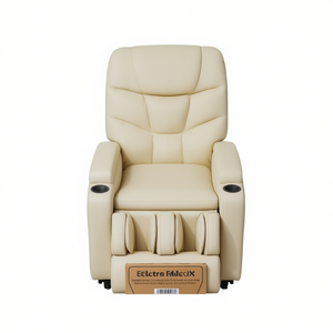 Sillón Reclinable Eléctrico para Masajes, Color Crema, Enchufe de 110-240v, Uso Doméstico - Product Image 1
