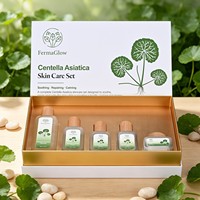 Coffret de Soins Réparateurs Apaisants à la Centella Asiatica Fermentée pour Peaux Abîmées par les Corticostéroïdes, Antioxydant et Renforçateur de Barrière Cutanée