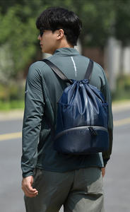 Sac à dos de sport unisexe RUIQUWIN en polyester léger avec compartiment à chaussures, respirant, séchage rapide, imperméable, sac à cordon - Product Image 2