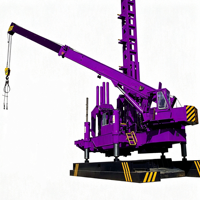 Machine de forage de pieux hydraulique statique avec opérations de serrage, levage, pressage et déplacement automatiques