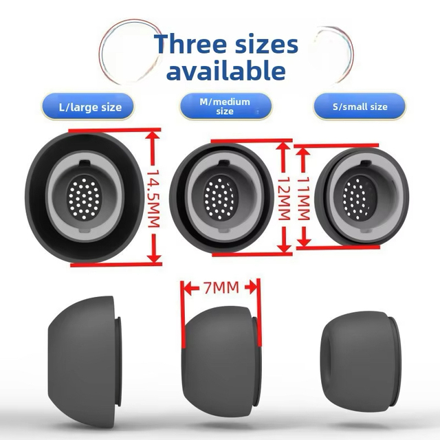 For Samsung Galaxy Buds3 Pro Replacement Ear Tips Soft Silicone Earbuds Covers In Multiple Sizes And Colors