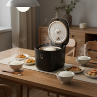 Autocuiseur de riz multifonctionnel haut de gamme 1.2/1.6/2/3L personnalisé pour des repas sains à faible teneur en glucides, écran tactile numérique, minuterie 24H