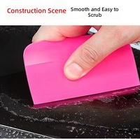 Outil de teintage de vitres de voiture MoxB, raclette souple en TPU pour application de film transparent, grattoir à eau en plastique souple haute performance