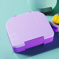 Hoge kwaliteit draagbare vierkante magnetronbestendige bento picknick voedsel fruit servies opbergdoos 1-3L capaciteit voor lunchbox