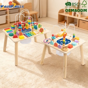Gioco Educativo Montessori Multifunzionale <span class=keywords><strong>per</strong></span> <span class=keywords><strong>Bambini</strong></span>, Gioco di Pesca in Legno <span class=keywords><strong>9</strong></span>-in-1, Tavolo Attività Sensoriale <span class=keywords><strong>per</strong></span> <span class=keywords><strong>Bambini</strong></span> - Product Image 1