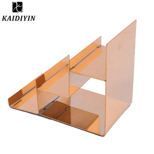 Hot-bán thép không gỉ nhiều lớp hiển thị đứng cho túi xách và ví đánh bóng kết thúc vàng cho cửa hàng Quầy - Product Image 6