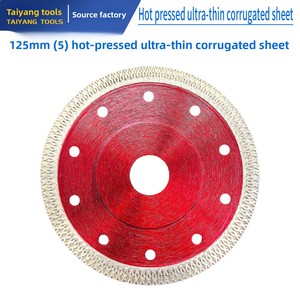 Lame de scie diamantée à bord ondulé effet écaille de poisson 125 mm, ultra-fine, tranchante, durable, revêtement CrN fritté, pour découpe transfrontalière, 5 pouces - Product Image 5