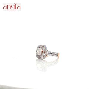 Anillo de Diamantes de Plata de Ley 925 de Diseño con Acabado en Oro de 10K, 14K y 18K, Joyería Fina Clásica, Regalo de Boda, Compromiso - Product Image 3