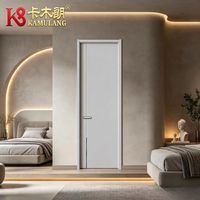 Portes intérieures modernes en bois composite sur mesure, isolation acoustique, construction durable, pour salle à manger, appartement, villa, salle de bain