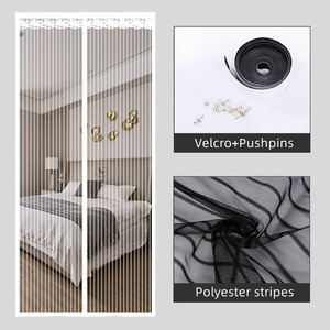 DaiRui, pantalla antimosquitos para polillas, cortina de puerta de hilo suave, cortina magnética para puerta, mosquitera - Product Image 2
