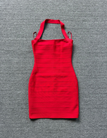 Robe moulante sans manches à bretelles pour femme SB3883, robe d'été sexy et audacieuse, dos nu, mini-robe unie pour soirée
