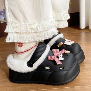 Pantuflas Clásicas de Invierno con Punta Cerrada, Antideslizantes, Suela Suave, Transpirables, Antiolor, Cálidas, Aisladas, con Parte Superior y Forro de Algodón, para Uso Doméstico - Product Image 6