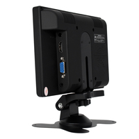Écran LCD TFT à matrice active de 7 pouces, prend en charge PAL NTSC, grand angle de vue, HDMI VGA, double AV, mini moniteur avec haut-parleur et télécommande