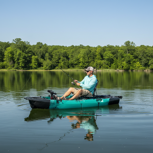 Kayak monoplace modulaire pliable VK-45 de 2,5 m avec système de pédales double, coque HDEP légère et durable pour la pêche - Product Image 1