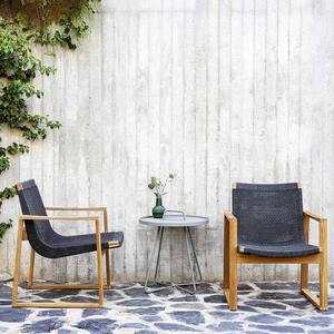 Juego de mesa y sillas de comedor de teca para exteriores, muebles de jardín impermeables para patios y patios traseros - Product Image 5