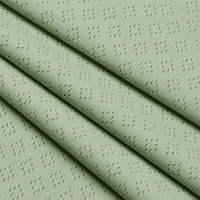 155 g/m² atmungsaktiver Lochstoff aus 90 % Nylon und 10 % Elasthan für Dessous und Sport-BHs – Weft-Knit Mesh Stretch Textilgewebe