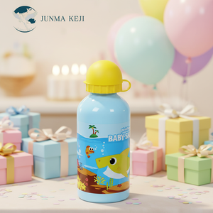 Termo Infantil Ecológico de Aluminio de 500 ml con Diseño de Tiburón, Ligero, para Estudiantes y Senderismo - Product Image 4