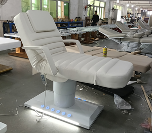 Lit de beauté électrique moderne à 3 moteurs, réglable, pour hôpital, spa facial, thérapie des cils, massage, pliable, portable, usage commercial/salle de sport - Product Image 3