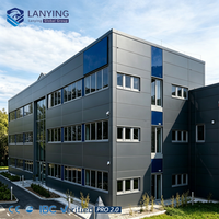Edificio de Oficinas Prefabricado de Acero, Instalación Rápida, Diseño Industrial Moderno, Plano Flexible, Estructura Duradera, Múltiples Estilos