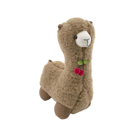 Boneka Alpaca Lucu Super Lembut yang Dapat Disesuaikan, Bordir, Pereda Stres, Unisex, Hadiah Baby Shower untuk Balita