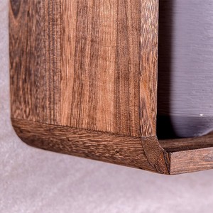 Étagère murale en bois massif, support de rangement multi-niveaux pour service à thé, décoration de salon - Product Image 2