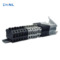 Connecteur de bornier en ligne à ressort série PT, type ressort à insertion, pour rail DIN