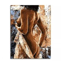 Impression sur toile d'une femme dos nu, décoration murale moderne pour salon, affiche