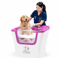 Station de lavage pour animaux de compagnie Dpbathe pour la maison, surface de sol antidérapante pour la sécurité des animaux