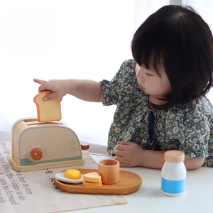 Juguetes de Madera para Niños, Mini Cocina de Simulación Realista para Niños y Niñas, Juego de Roles de Simulación para el Hogar, Juguetes Montessori - Product Image 2