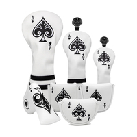Housse de Golf série complète Spade A Club pour pilote Fairway/hybride/bois/fer/Putter Club Pu housse de Golf en cuir