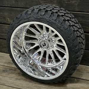 Cerchi Forgiati Viaol per Camion, Deep Dish, Cromati, Misure 8x170 6x5.5 8x180 6x139.7 8x6.5, Compatibili con Ford F250 F350, Misure 24x12 22x14 24x14 26x14 - Product Image 5