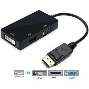 Bajeal 4K 1080P displayport a hd/dvi/vga adaptador dp 3 en 1 dp a vga adaptador - Product Image 2