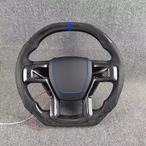 Volant de direction en fibre de carbone personnalisé pour Ford Ranger <span class=keywords><strong>Raptor</strong></span> F150 2015 2016 2017 2018 2019 2020 Volants de direction de voiture à LED - Product Image 5