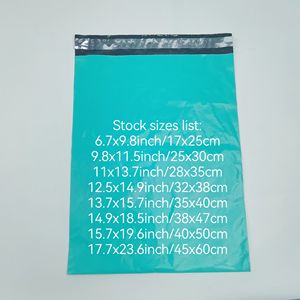 Recyclable Custom Peacock Green Poly Mailing <b>Bags</b> Clothes Business <b>Packaging</b> Shipping Express Courier <b>Bags</b> with Logo Printed - Product Image 5