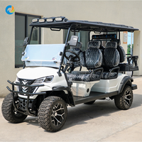 Voiturette de golf professionnelle Robetaa de fabrication chinoise, certifiée CE, châssis en acier, électrique, 6 places