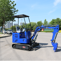 Mini-excavatrice électrique sur chenilles CE personnalisable de 1,5 tonne, excavatrice hydraulique de petite taille
