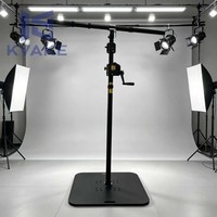 Support d'éclairage carré en alliage d'aluminium robuste, système de levage portable pour DJ, capacité de charge de 80 kg, hauteur de 4,2 m