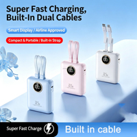 Neue Mini Powerbank 10000 mAh Schlanke Tragbare Powerbanks USB-C Typ-C Kabel Externe Batterie Powerbanks 10000mAh Outdoor