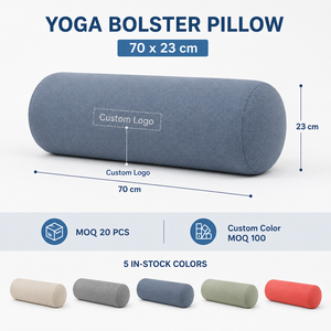 Coussin de yoga rond en coton biologique écologique, portable, vente en gros, pour femmes enceintes, grand format - Product Image 1