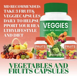 Hoogwaardige natuurlijke ingrediënten fruit- en groente vitamine capsules ter ondersteuning van het immuunsysteem en energieretentie voor volwassenen - Product Image 2